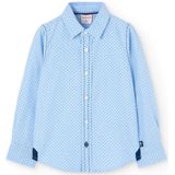 Boboli - Polka Dot - Overhemd - Blauw - Lange Mouwen