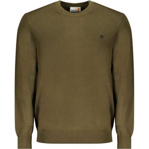 Timberland - Gebreide Trui - Groen - Ronde Hals - Regular Fit