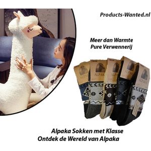 3 Paar Alpaka Sokken met Klasse – Ontdek de Wereld van Alpaka 39-43