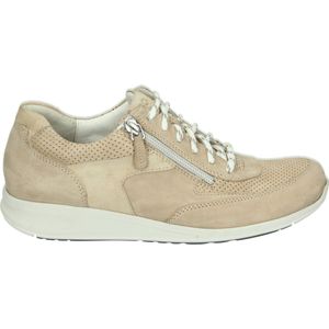 Durea - 6260 E GO - Damessneakers - Taupe - Brede E-breedte - Uitneembaar Voetbed