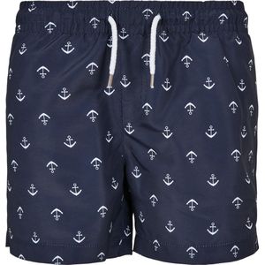 Urban Classics - Pattern Anchor - Kinder Zwembroek - Blauw
