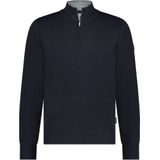 State Of Art Half Zip Trui Wol Blend Navy - Maat S - Heren - Pullovers