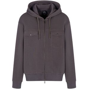 Armani Exchange - Sweatshirt - Grijs - Heren - Zip-through