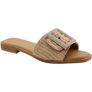 Scapa - Krab Muiltjes - Dames - Beige - Slippers