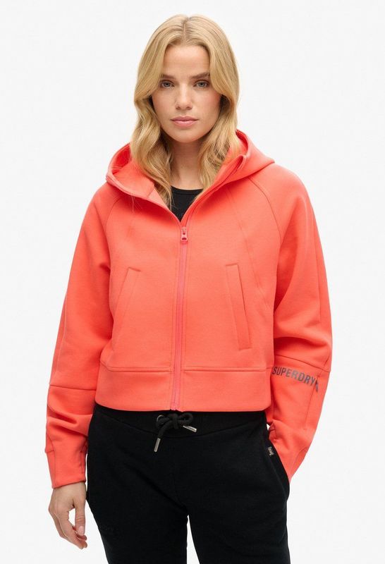 Superdry - Sport Tech - Hoodie - Zwart - Katoen