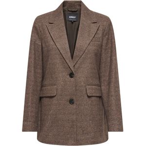 Only - Onlimmy Life Check - Blazer - Chestnut - Dames