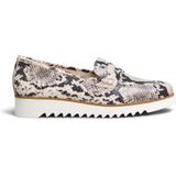 NeroGiardini E012072D Instappers - Beige - Leer Combi