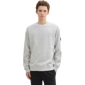 TOM TAILOR Denim Sweatshirt voor heren, 15398 - Light Stone Grey Melange, XL