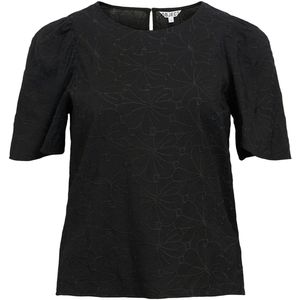 Object - Objilly Re O-neck Top - T-shirt - Zwart