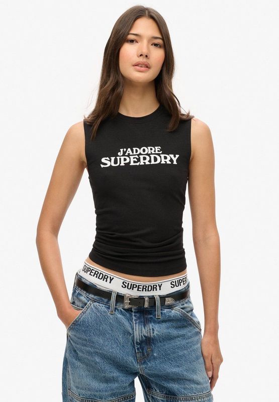 Superdry - Sport Luxe Fitted - Mouwloos T-shirt