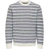 Only & Sons - ONSMING - Trui - Marine/Wit - Lange Mouw