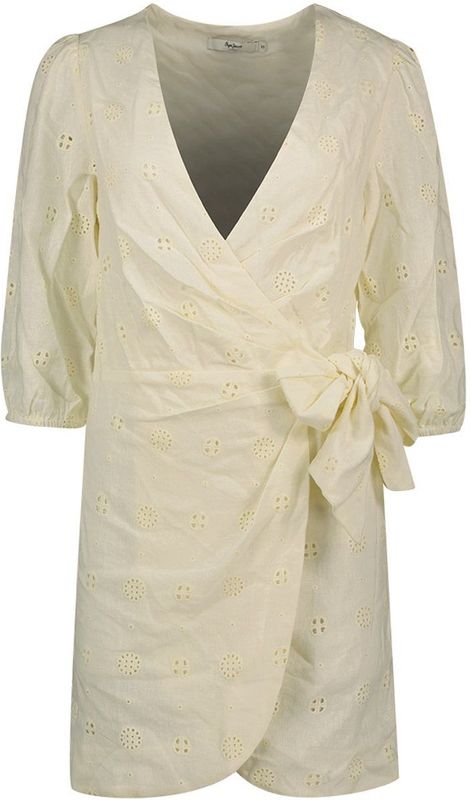 Pepe Jeans - Dasha - Korte Jurk - Beige - Korte Mouwen