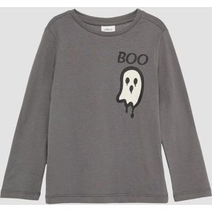 s.Oliver Shirt  grijs / zwart / wit