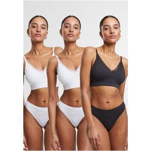 Urban Classics - Rip Tanga 3-Pack String - XS - Wit