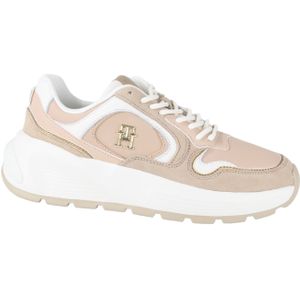 Tommy Hilfiger - Chunky Fashion Runner Schoenen - Beige - Leer