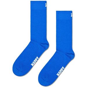 Happy Socks - Solid - Huissokken - Blauw - Versterkte Hiel en Teen