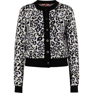 myMo - Blonda - Gebreid Vest - Sering - Zwart - Wit