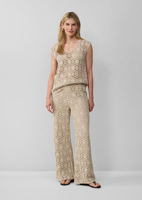 Harembroeken - Gehaakte Broek - Katoenmix - Hoge Elastische Tailleband