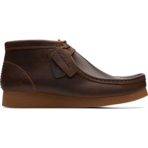 Clarks - Leren Vetersneaker - Bruin - Heren