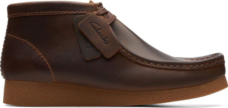 Clarks - Leren Vetersneaker - Bruin - Heren