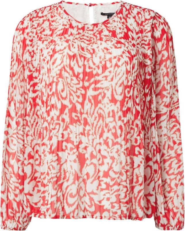 comma - Blouse - Chiffon - Lange Mouwen