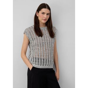 Gebreide Trui - Mouwloos - Katoenmix - Normale Pasvorm