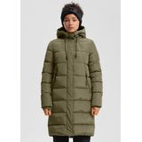 Vacht - Lange Gewatteerde Jas - Synthetische Voering - Met Capuchon - Voor Buiten