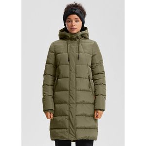 Vacht - Lange Gewatteerde Jas - Synthetische Voering - Met Capuchon - Voor Buiten