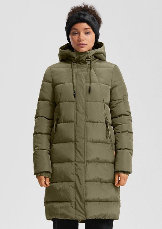 Vacht - Lange Gewatteerde Jas - Synthetische Voering - Met Capuchon - Voor Buiten