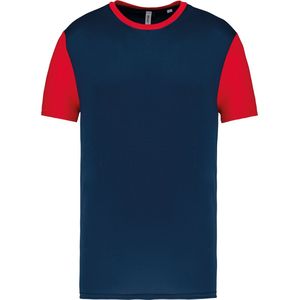 Proact - Proact - T-shirt - Navy/Red - Korte Mouwen - 100% Polyester
