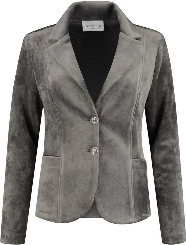 Helena Hart - Blazer - Grijs - Velvet
