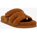 Steve Madden - Zachte Teddy Instappers - Beren Bruin - Slippers