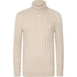 Felix Hardy - Coltrui - Beige - Gebreide Trui - Heren - 2XL