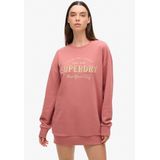 Superdry - Luxe Sweatjurk - Dames - Halflang - Metallic Logo