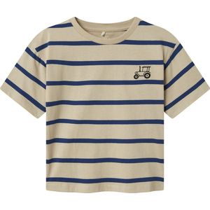 T-shirt - Relaxed Fit - Korte Mouwen - 3D-borduring