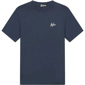 Malelions - Men Signature - T-shirt - Blauw