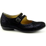 Durea - 5730 - Bandschoenen - Blauw - Leer Combi