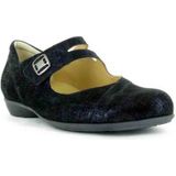 Durea - 5730 - Bandschoenen - Blauw - Leer Combi