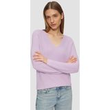 s.Oliver - Gebreide Trui - Lila - Met Raglanmouwen