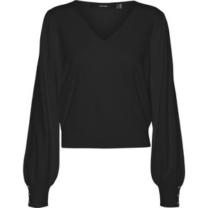 Vero Moda - VMHOLLYKARIS - Pullover - Zwart - V-hals - Lange Mouwen