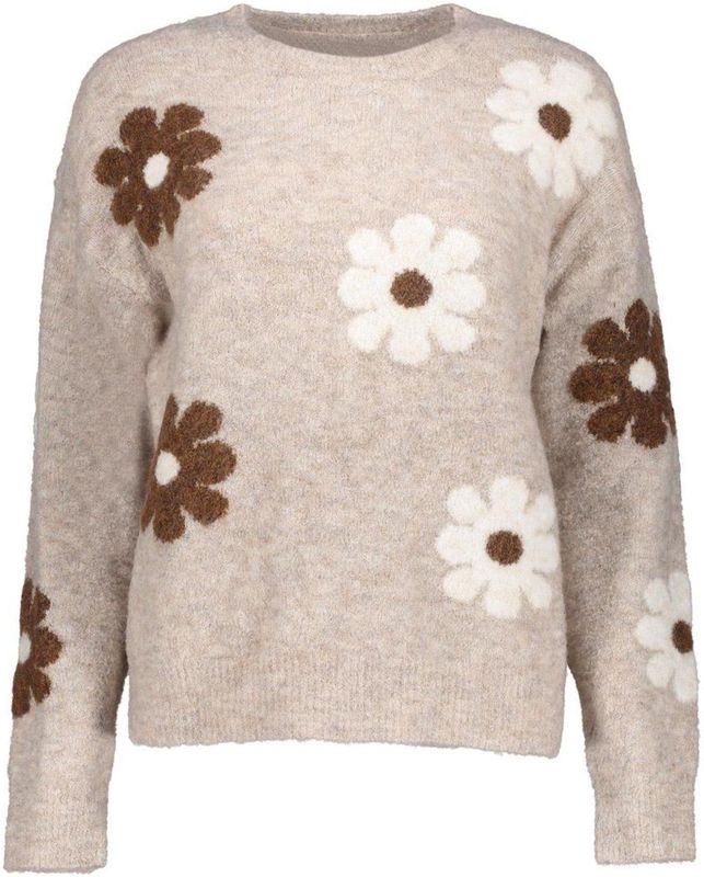Geisha - Trui - Sand - Met Embroided Flower Print - Dames