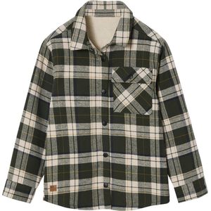 Geruit Flanellen Hemd - Groen - GA - Gevoerd met Sherpa