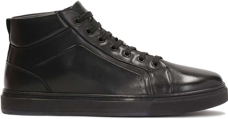 Kazar - Hoge Sneakers - Zwart - Leer