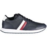Tommy Hilfiger - Sneaker - Blauw - Polyester met Contrastdetails