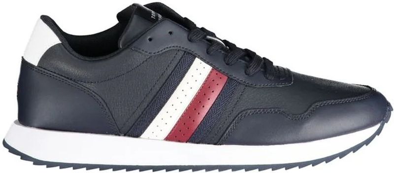 Tommy Hilfiger - Sneaker - Blauw - Polyester met Contrastdetails