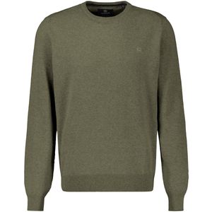 LERROS - Heren Pull - Khaki - Katoen