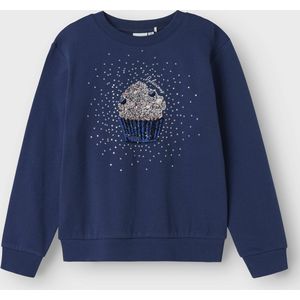 Name It kids meisjes trui NUASA Blueprint Regular Fit