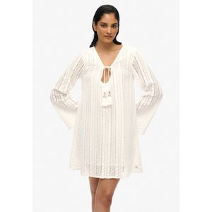 Superdry - Ibiza - Korte Kanten Jurk - Ontspannen Pasvorm - Lange Mouwen - V-hals