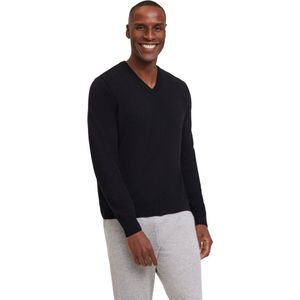 FALKE - Basic - V-Neck - Wol Trui - Zwart