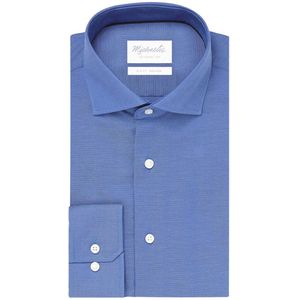 Michaelis - Oxford Overhemd - Royal Blue - 100% Katoen - Strijkvrij